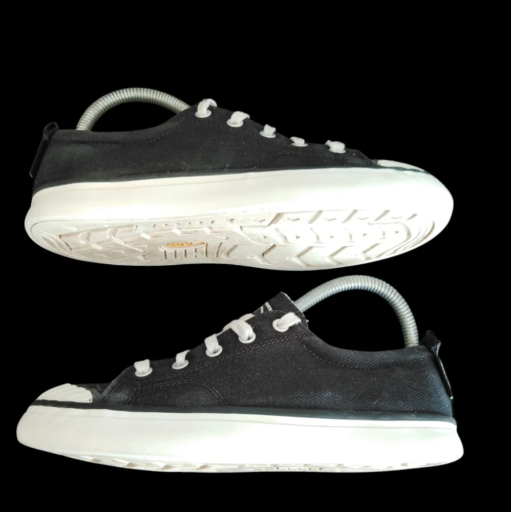 Keen Black Canvas Sneakers Sz 7 - Picture 3 of 11
